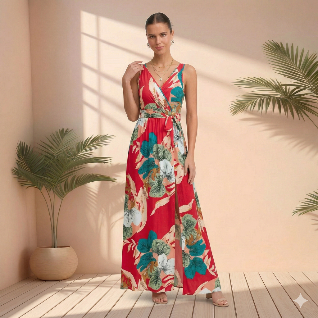Tropische Maxi Jurk 'Valencia'