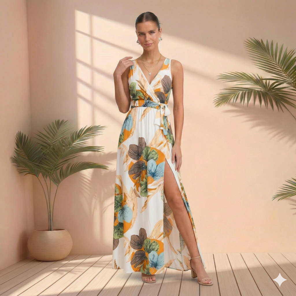 Tropische Maxi Jurk 'Valencia'