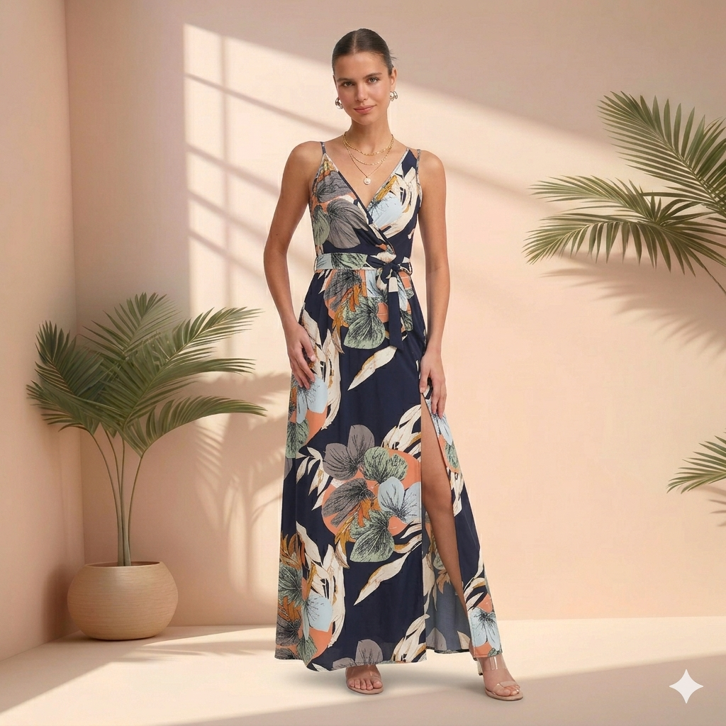 Tropische Maxi Jurk 'Valencia'